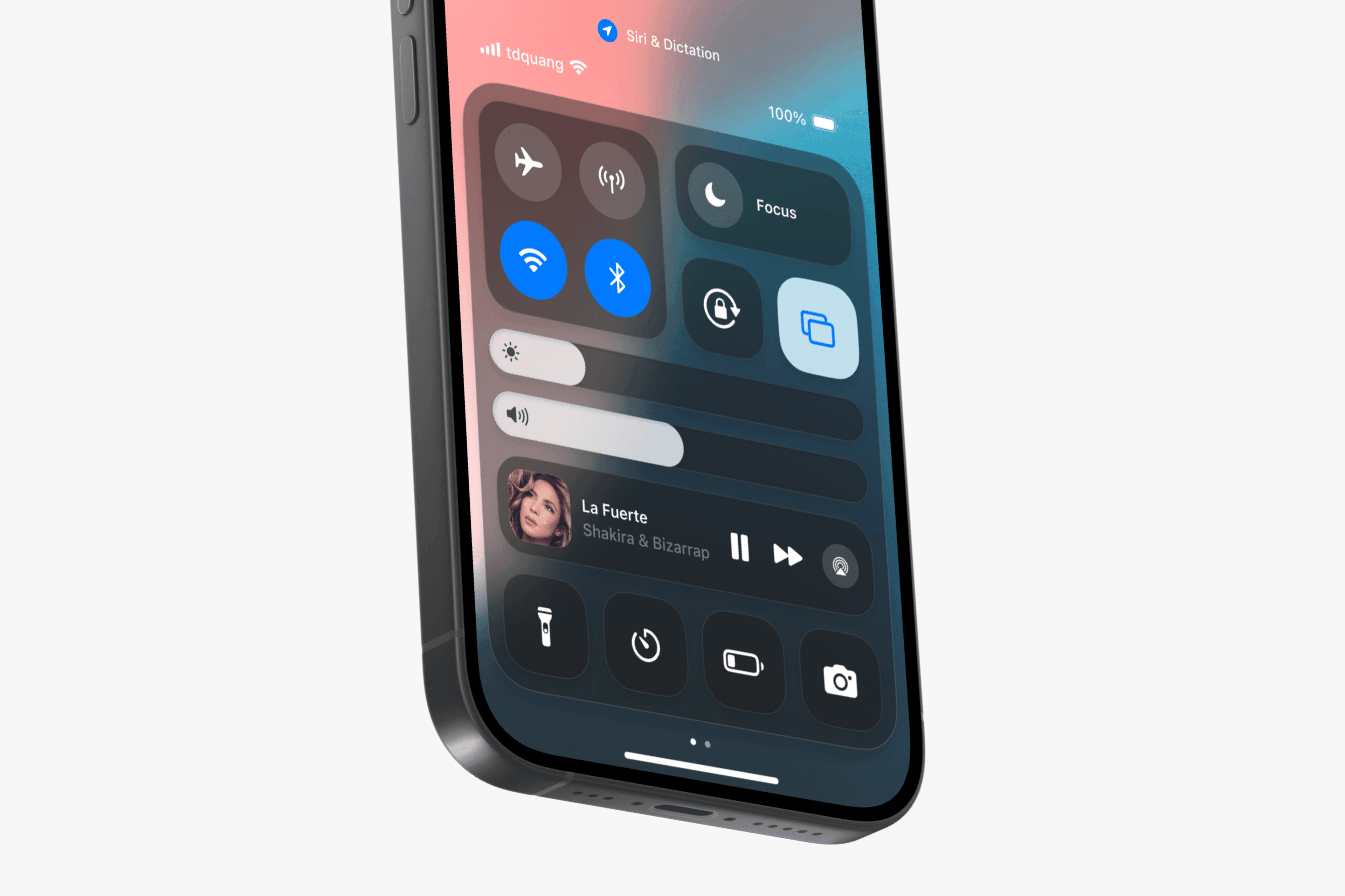 iOS Control Center Concept